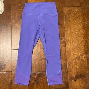 Lululemon scalloped hem leggings charged indigo